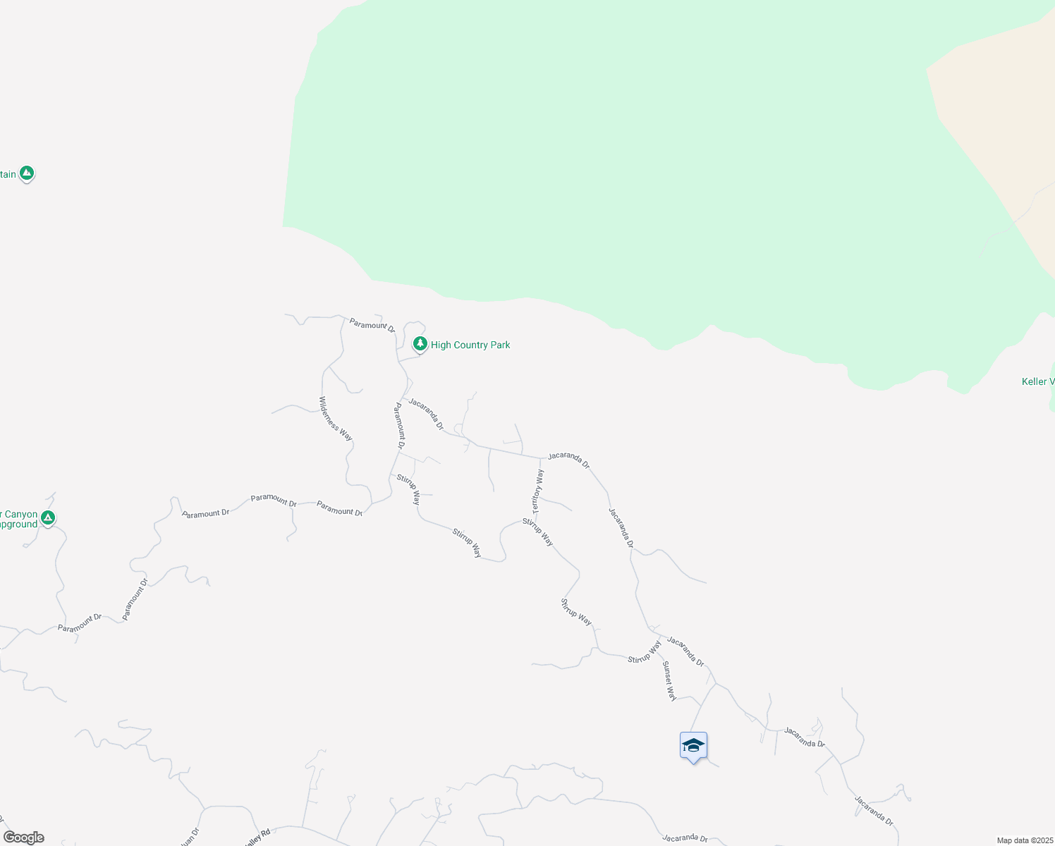 map of restaurants, bars, coffee shops, grocery stores, and more near 25840 Remington Court in Tehachapi