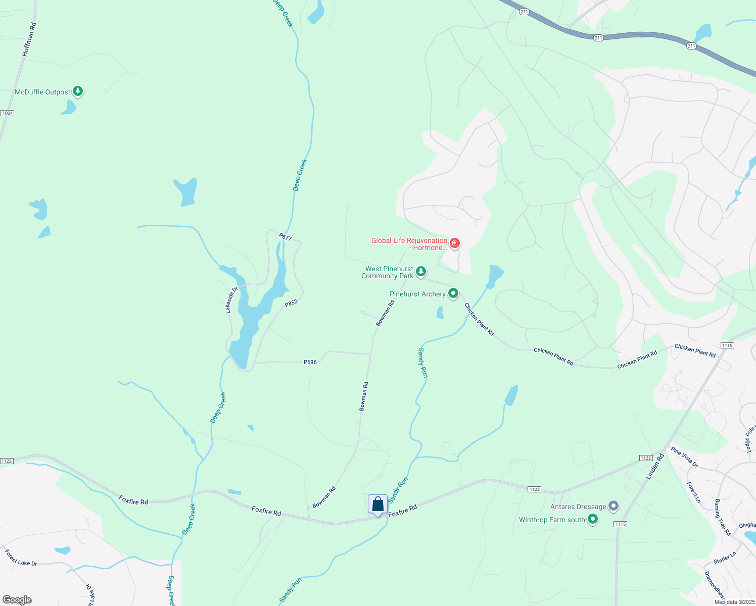 map of restaurants, bars, coffee shops, grocery stores, and more near 180 Bowman Road in Aberdeen