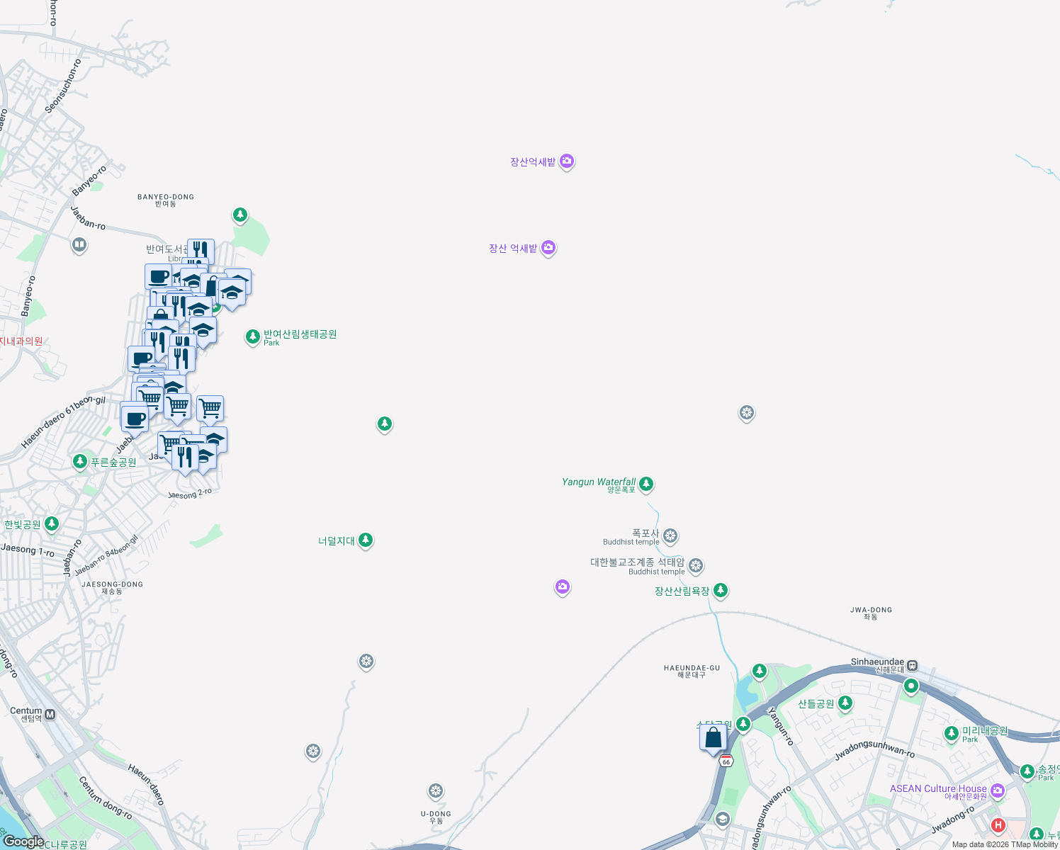 map of restaurants, bars, coffee shops, grocery stores, and more near in 