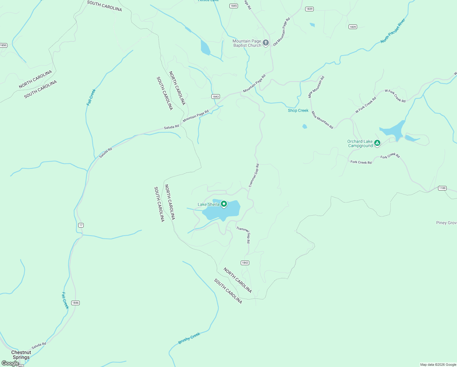 map of restaurants, bars, coffee shops, grocery stores, and more near 63 Pole Cat Road in Saluda