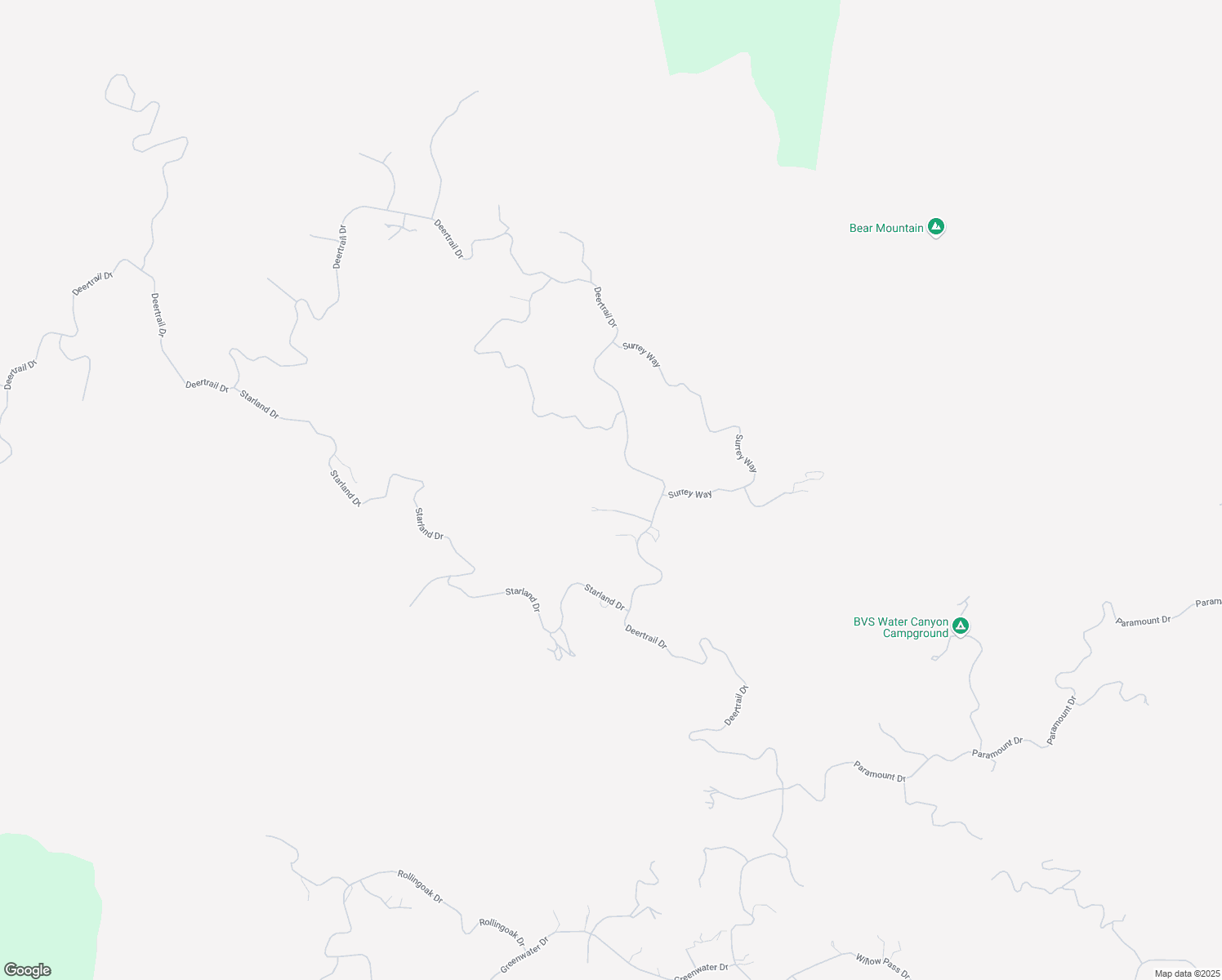 map of restaurants, bars, coffee shops, grocery stores, and more near 26060 Deertrail Drive in Tehachapi