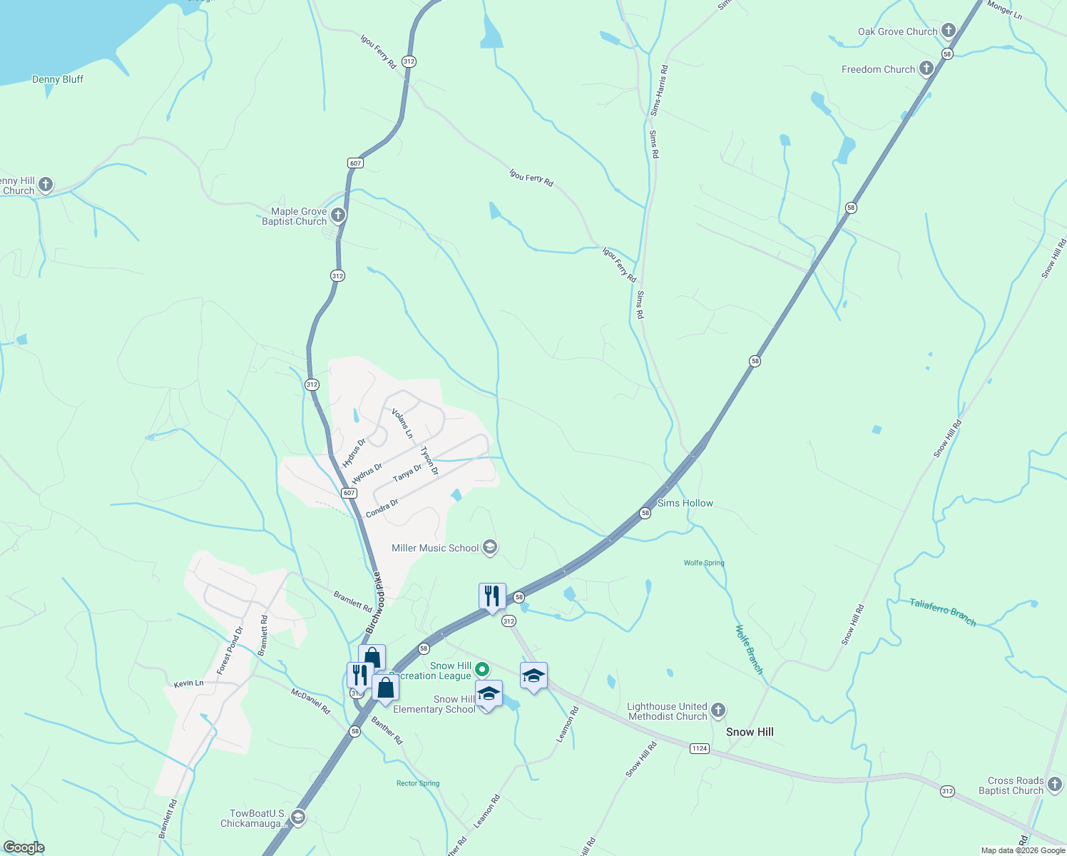 map of restaurants, bars, coffee shops, grocery stores, and more near 7450 Chad Rd in Harrison