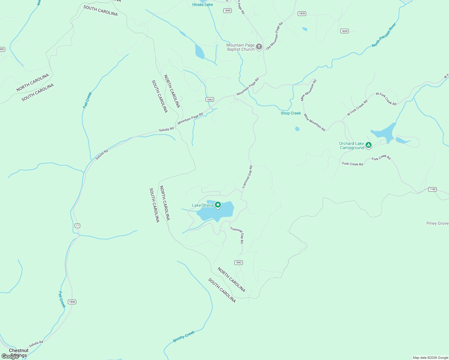 map of restaurants, bars, coffee shops, grocery stores, and more near 63 Pole Cat Road in Saluda
