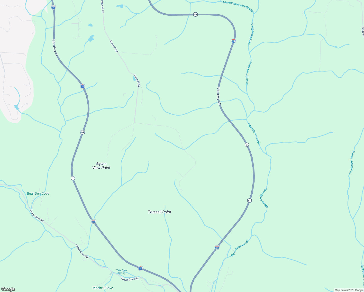 map of restaurants, bars, coffee shops, grocery stores, and more near in Monteagle