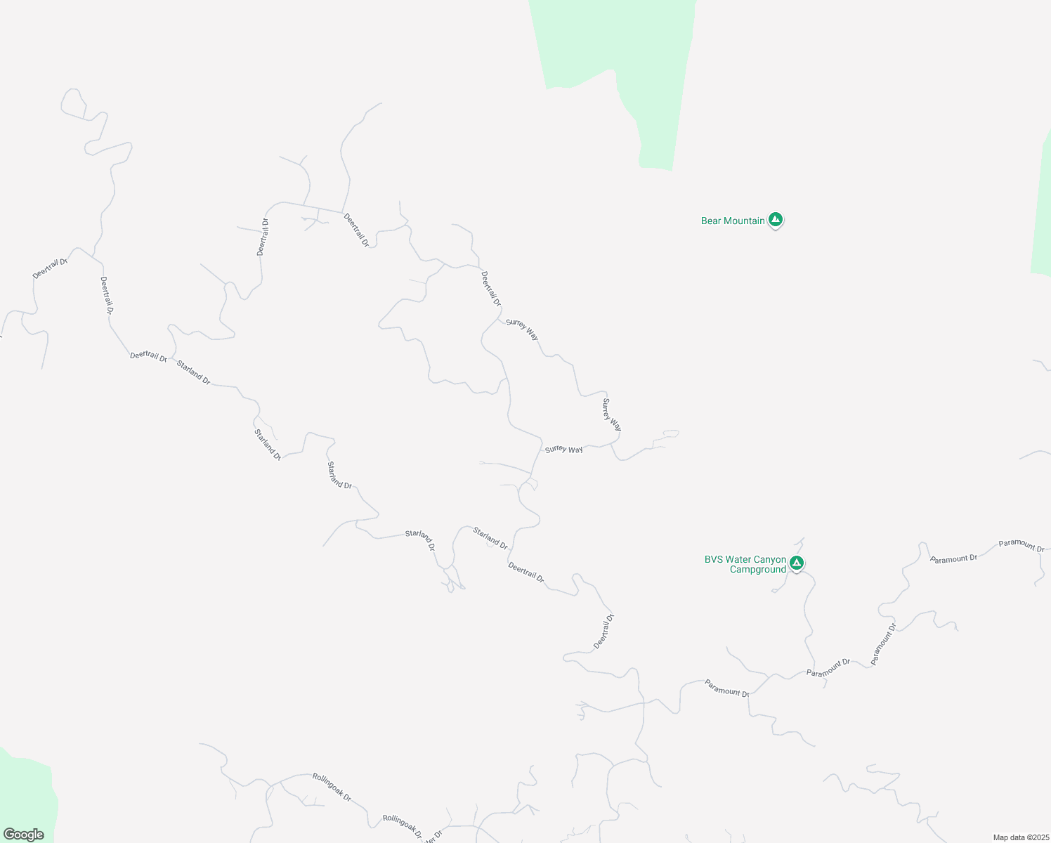 map of restaurants, bars, coffee shops, grocery stores, and more near 26000 Deertrail Drive in Tehachapi