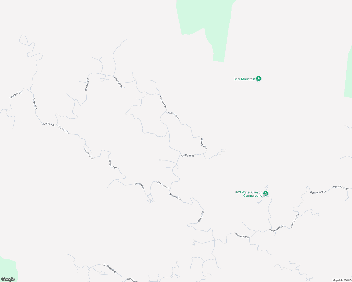map of restaurants, bars, coffee shops, grocery stores, and more near 26060 Deertrail Drive in Tehachapi
