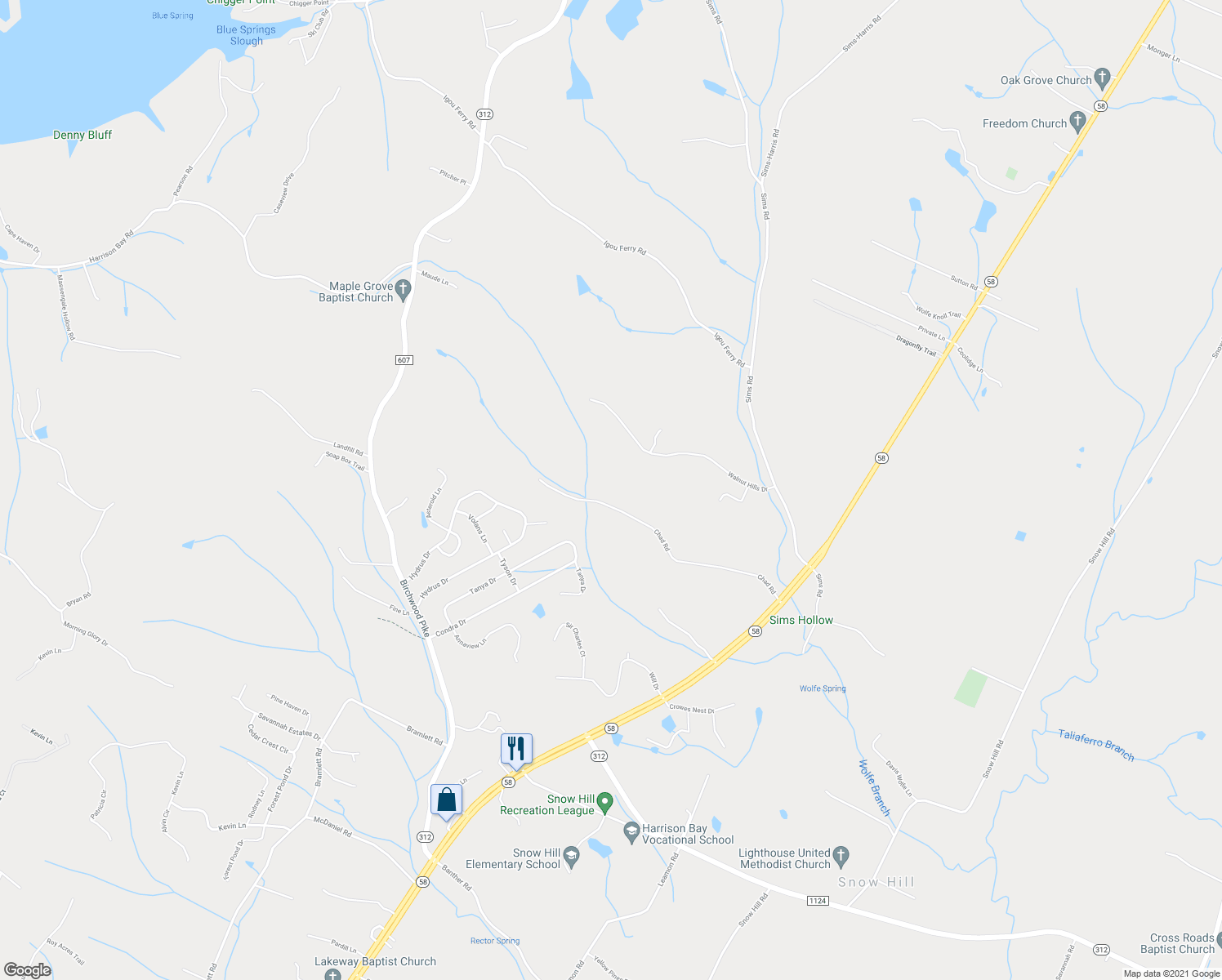 map of restaurants, bars, coffee shops, grocery stores, and more near 7465 Chad Road in Harrison