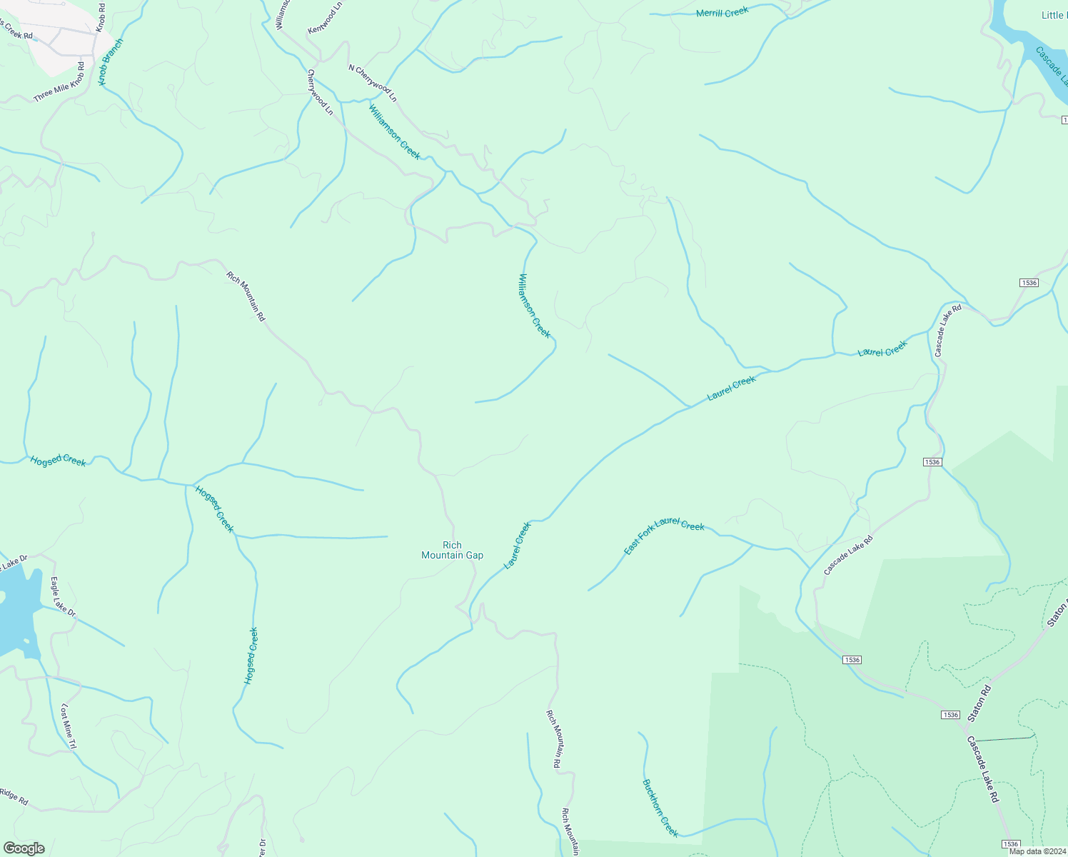 map of restaurants, bars, coffee shops, grocery stores, and more near 405 Hard Times Ridge in Brevard