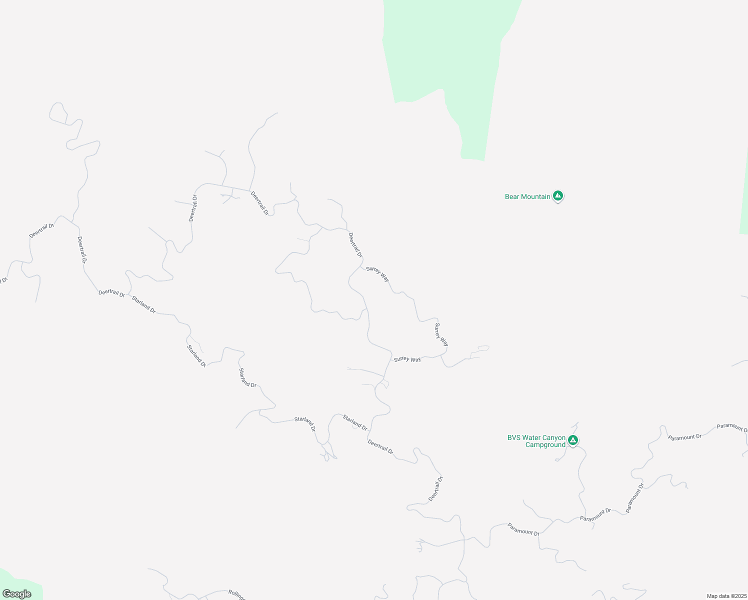 map of restaurants, bars, coffee shops, grocery stores, and more near 26120 Deertrail Drive in Tehachapi