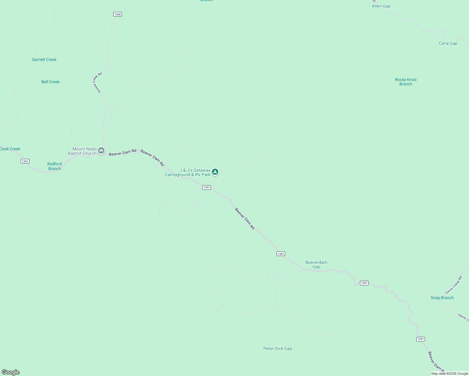 map of restaurants, bars, coffee shops, grocery stores, and more near 8158 Beaver Dam Road in Murphy