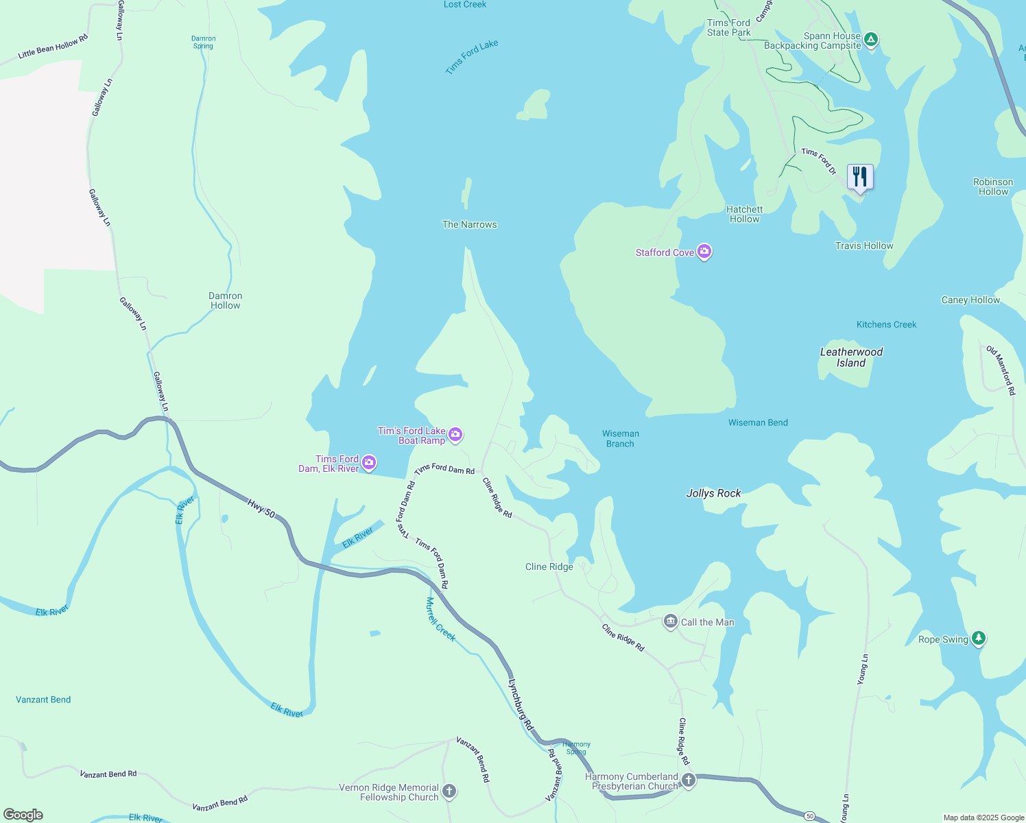 map of restaurants, bars, coffee shops, grocery stores, and more near 1682 Cline Ridge Road in Winchester