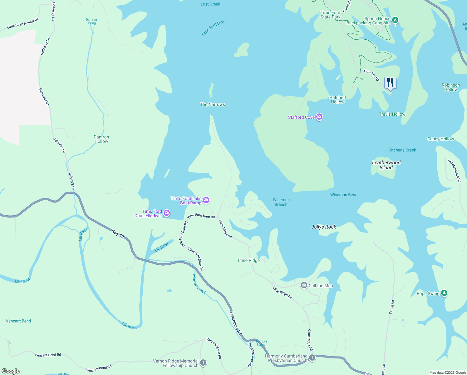 map of restaurants, bars, coffee shops, grocery stores, and more near 1682 Cline Ridge Road in Winchester