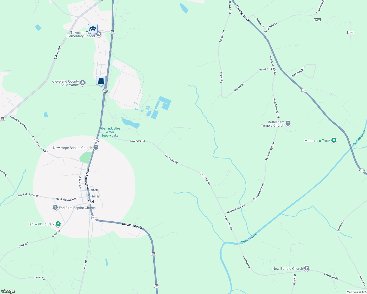 map of restaurants, bars, coffee shops, grocery stores, and more near 122 Whipporwill Court in Grover