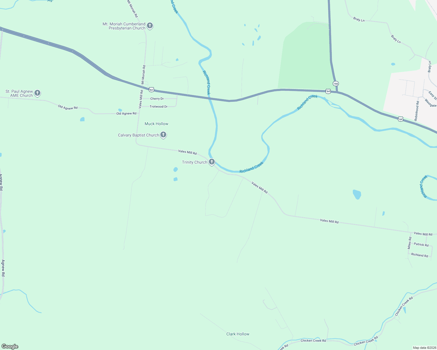 map of restaurants, bars, coffee shops, grocery stores, and more near 172 Trinity Lane in Pulaski