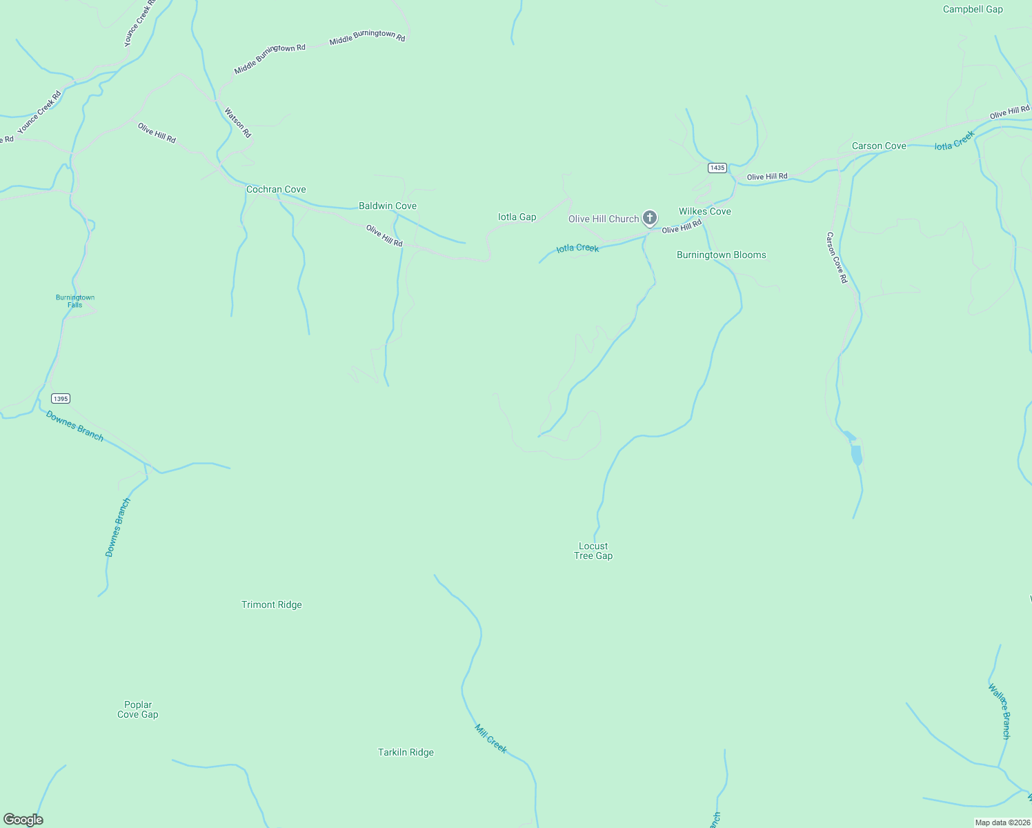 map of restaurants, bars, coffee shops, grocery stores, and more near 1175 Wilkes Knob Road in Franklin