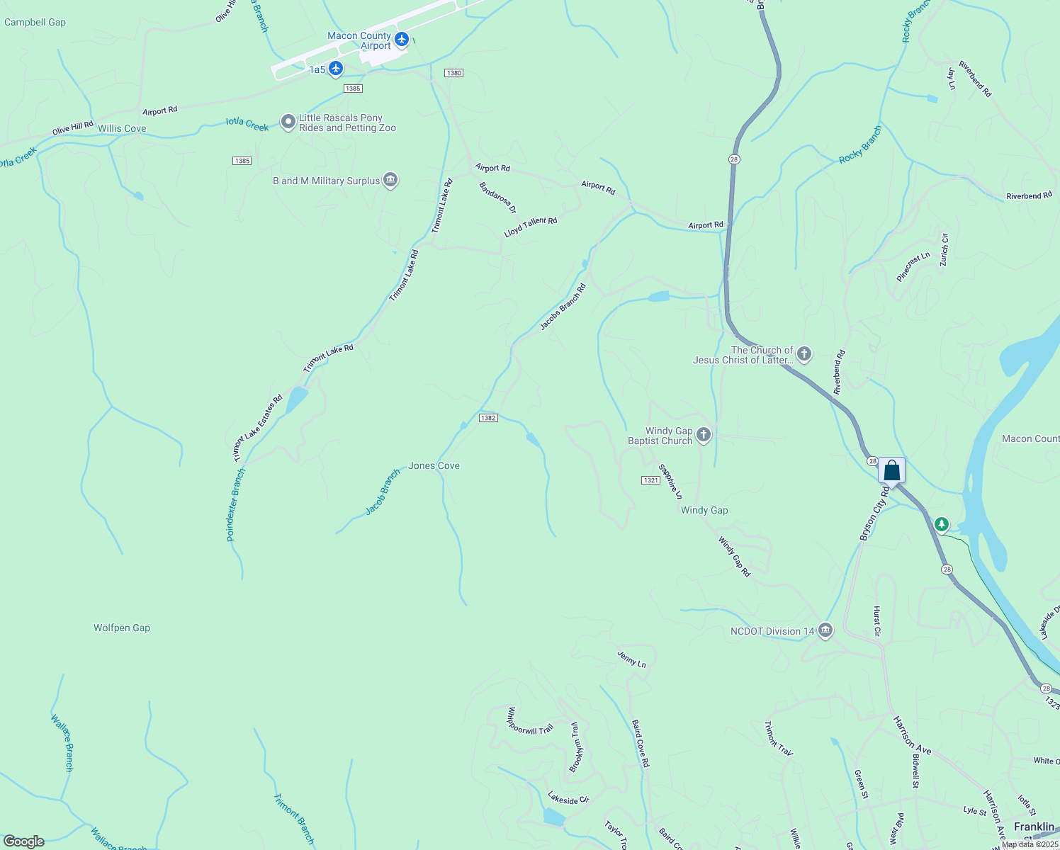 map of restaurants, bars, coffee shops, grocery stores, and more near 269 Eddie Bateman Drive in Franklin