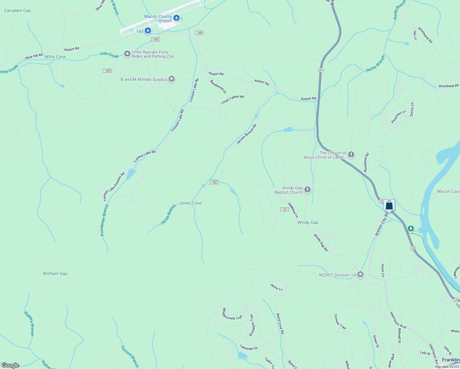 map of restaurants, bars, coffee shops, grocery stores, and more near 269 Eddie Bateman Drive in Franklin