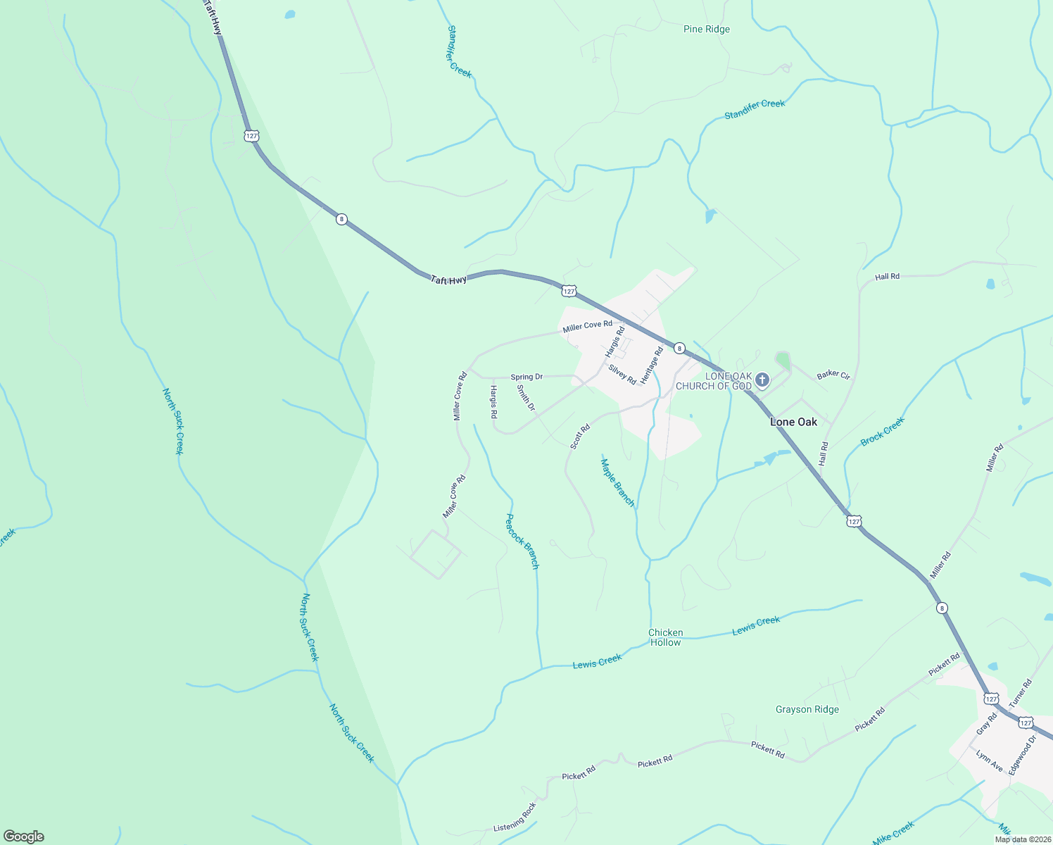 map of restaurants, bars, coffee shops, grocery stores, and more near 602 Hargiss Road in Signal Mountain