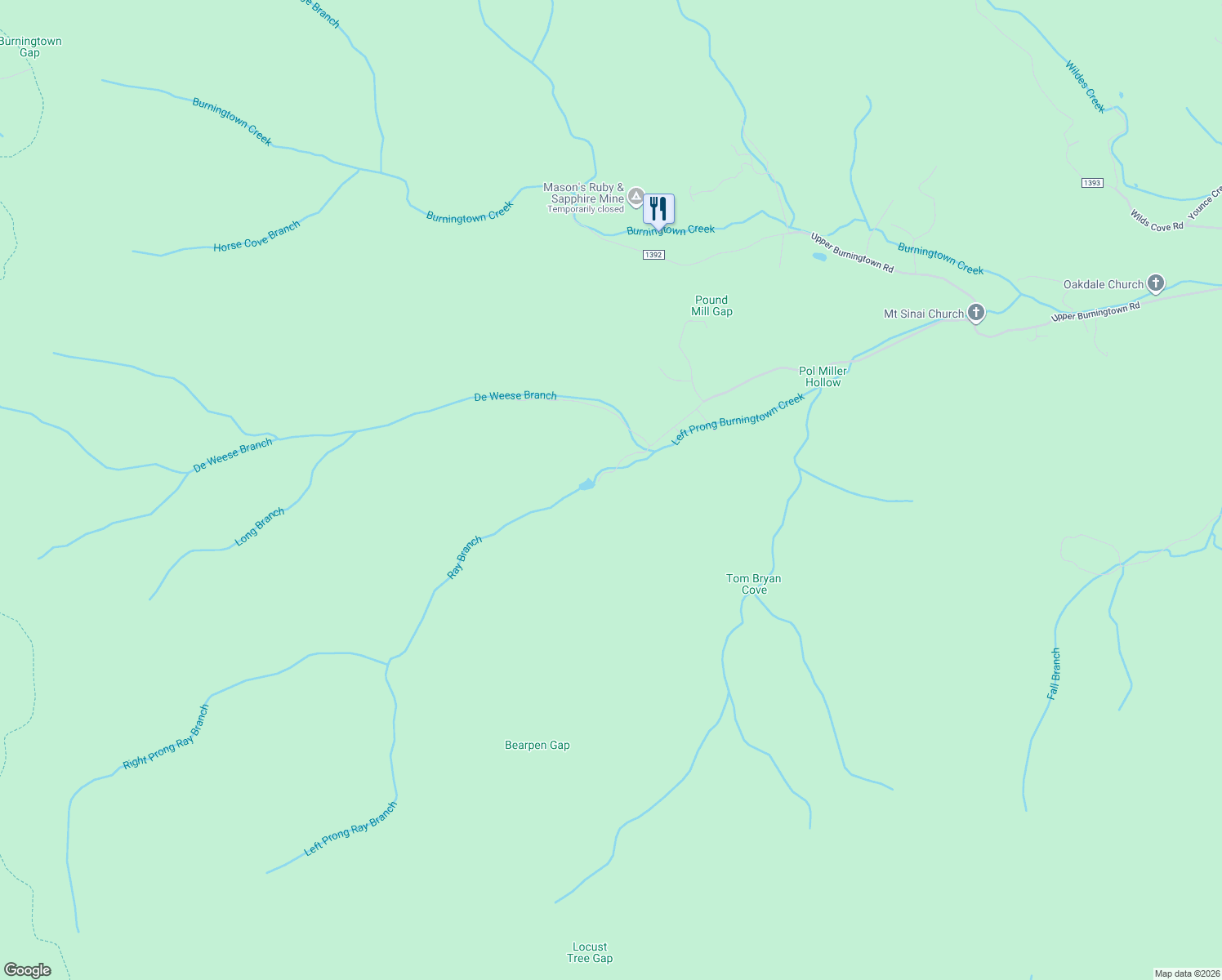 map of restaurants, bars, coffee shops, grocery stores, and more near 1056 Ray Creek Rd in Franklin