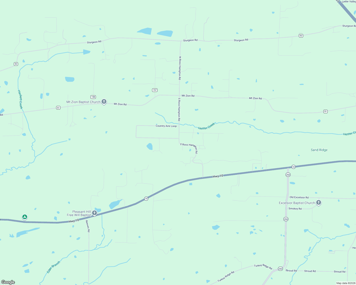 map of restaurants, bars, coffee shops, grocery stores, and more near 5922 Country Aire Loop in Hackett