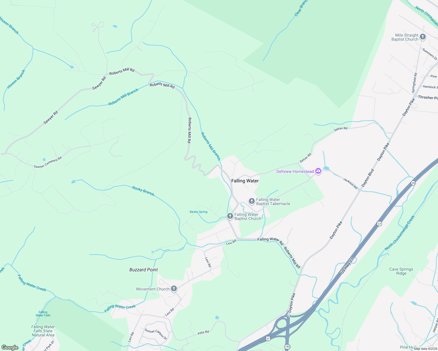 map of restaurants, bars, coffee shops, grocery stores, and more near 818 Roberts Mill Road in Hamilton County