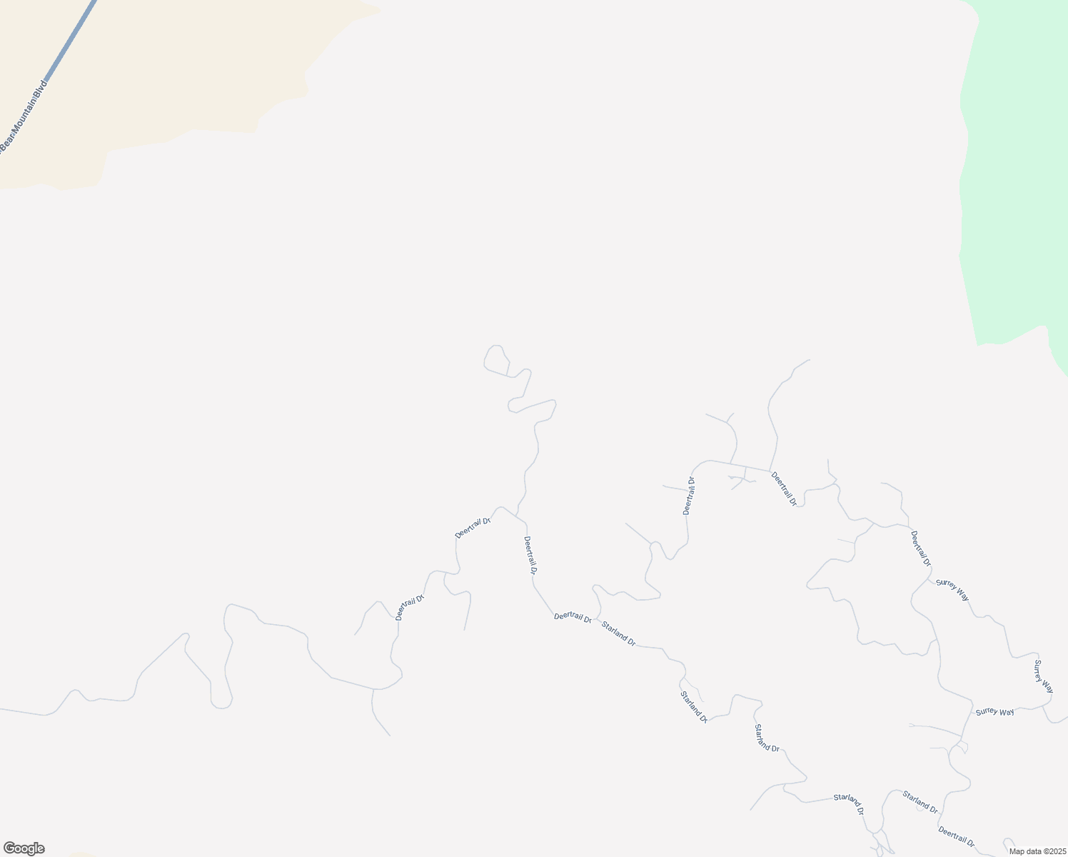 map of restaurants, bars, coffee shops, grocery stores, and more near El Camino Drive in Bear Valley Springs