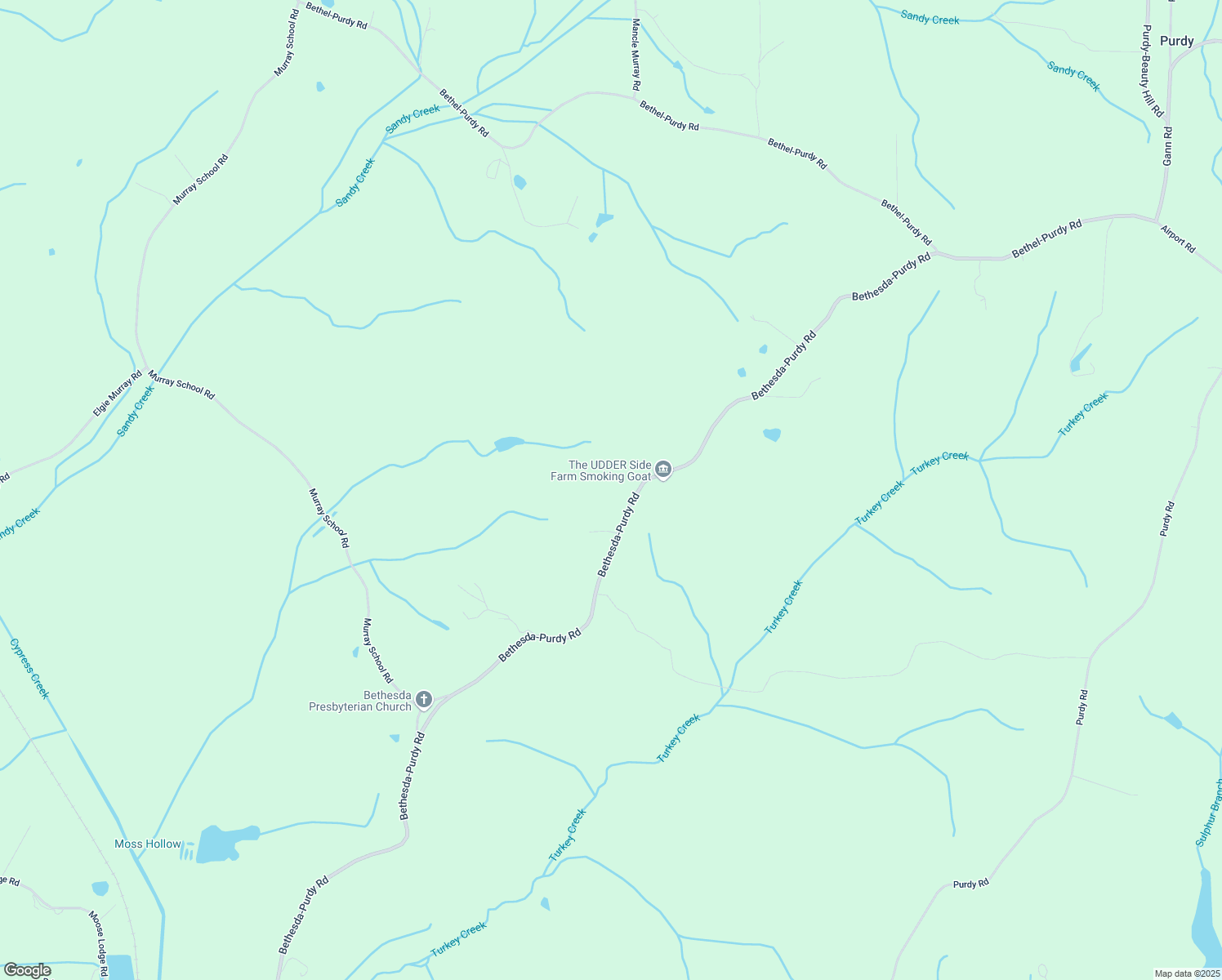 map of restaurants, bars, coffee shops, grocery stores, and more near 3482 Bethesda-Purdy Road in Selmer