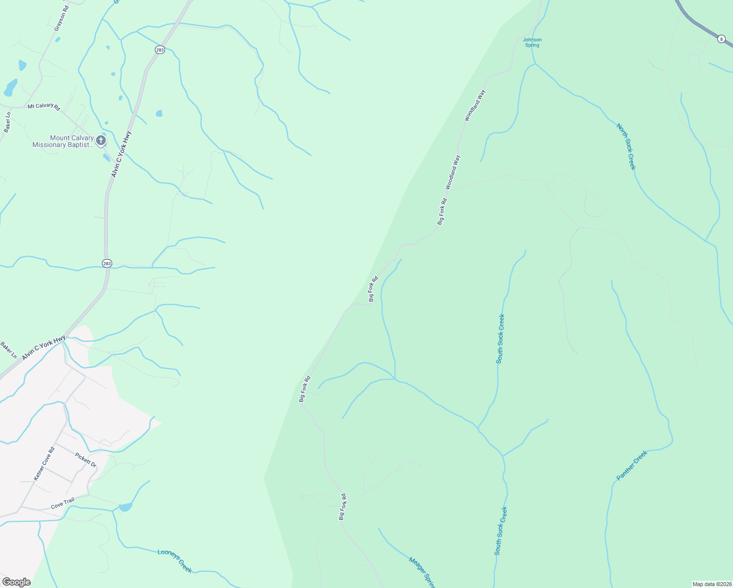 map of restaurants, bars, coffee shops, grocery stores, and more near 2115 Big Fork Road in Chattanooga