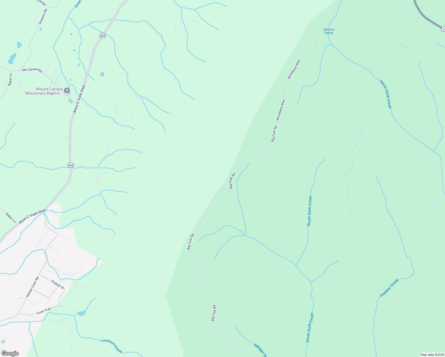 map of restaurants, bars, coffee shops, grocery stores, and more near 2115 Big Fork Road in Chattanooga