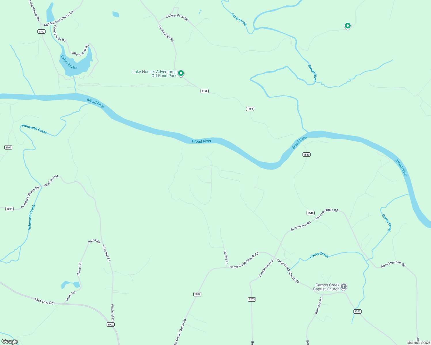 map of restaurants, bars, coffee shops, grocery stores, and more near 1532 Beachwood Road in Mooresboro