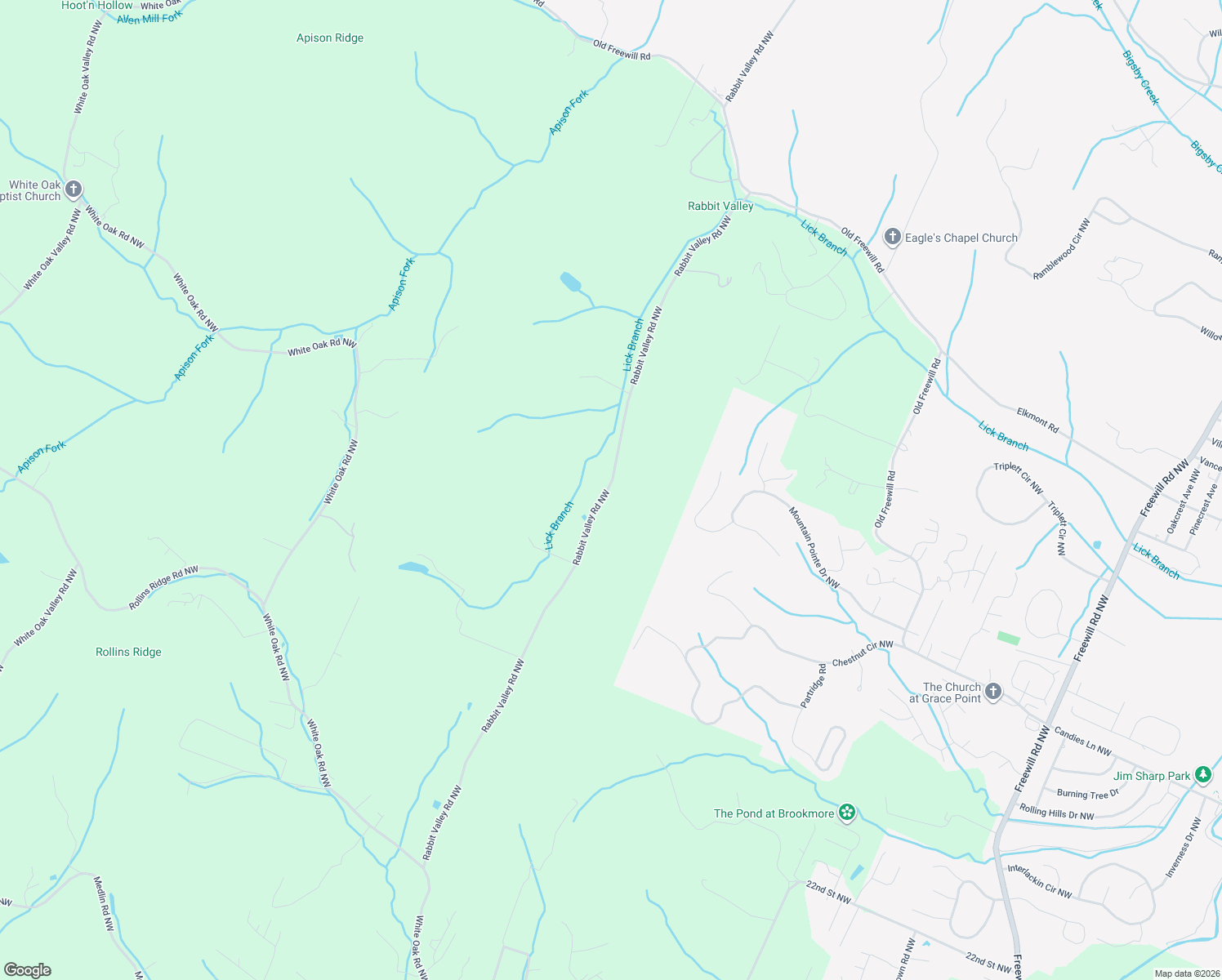 map of restaurants, bars, coffee shops, grocery stores, and more near 720 Rabbit Valley Road Northwest in Cleveland