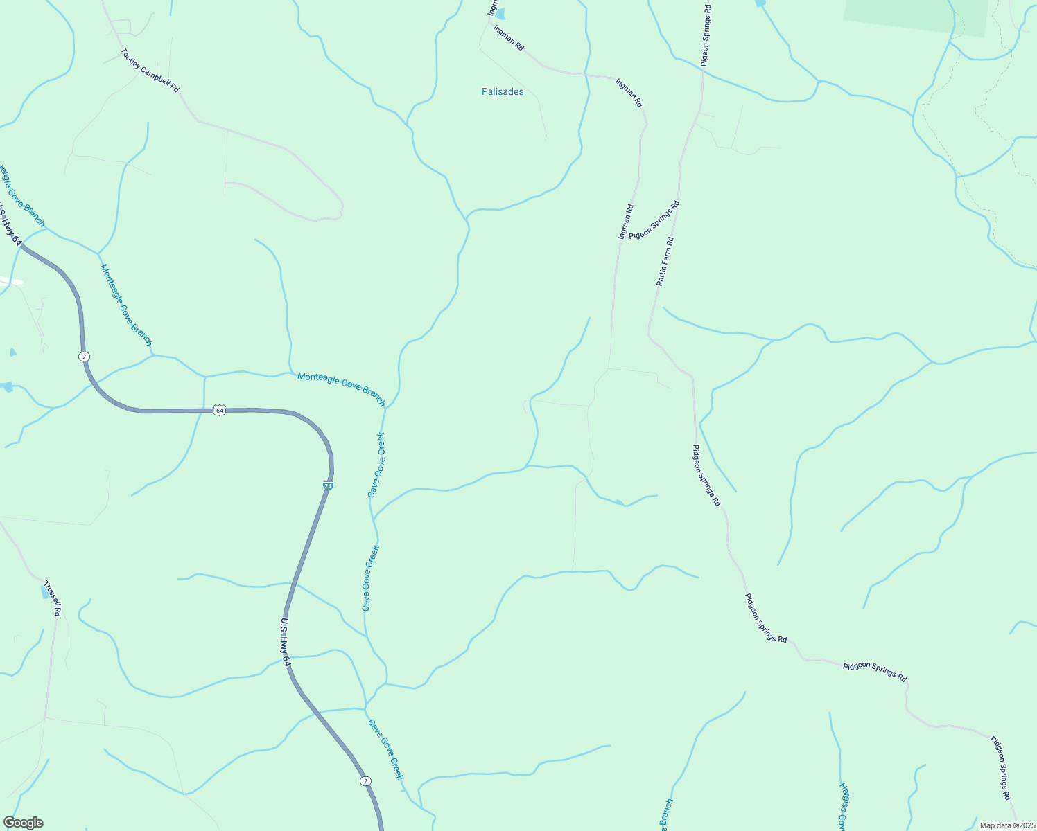 map of restaurants, bars, coffee shops, grocery stores, and more near 3300 Partin Farm Road in South Pittsburg