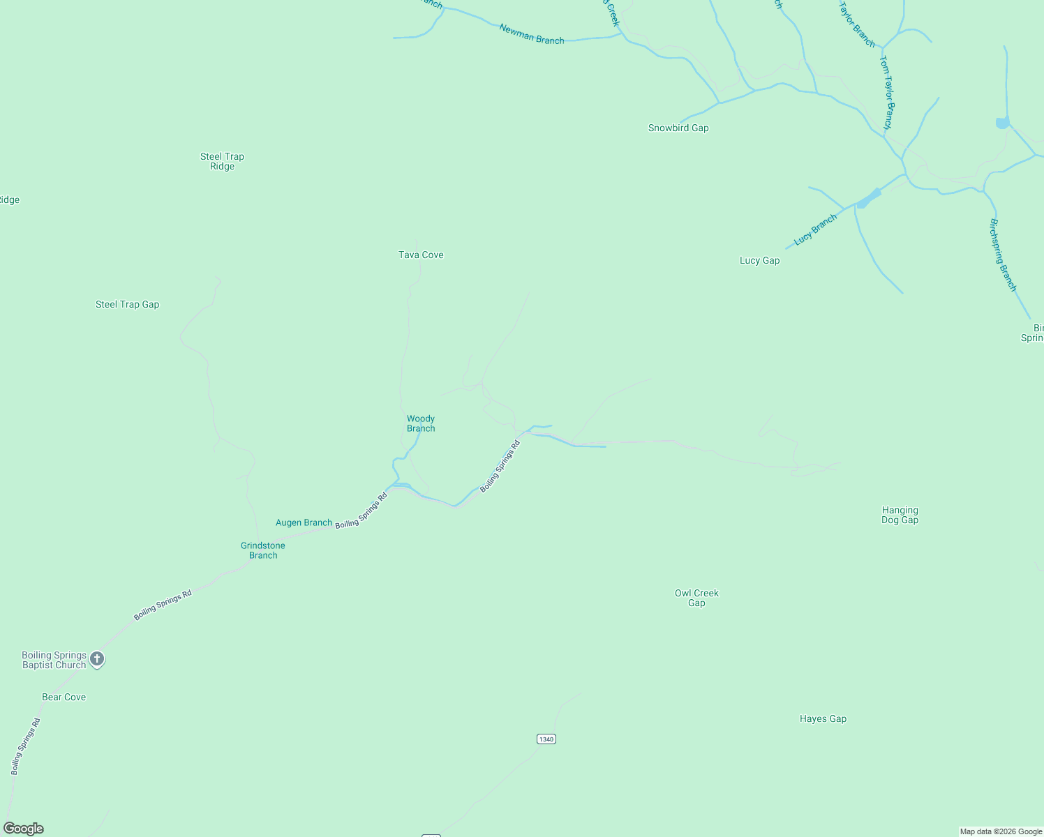 map of restaurants, bars, coffee shops, grocery stores, and more near 60 Woody Branch Road in Murphy