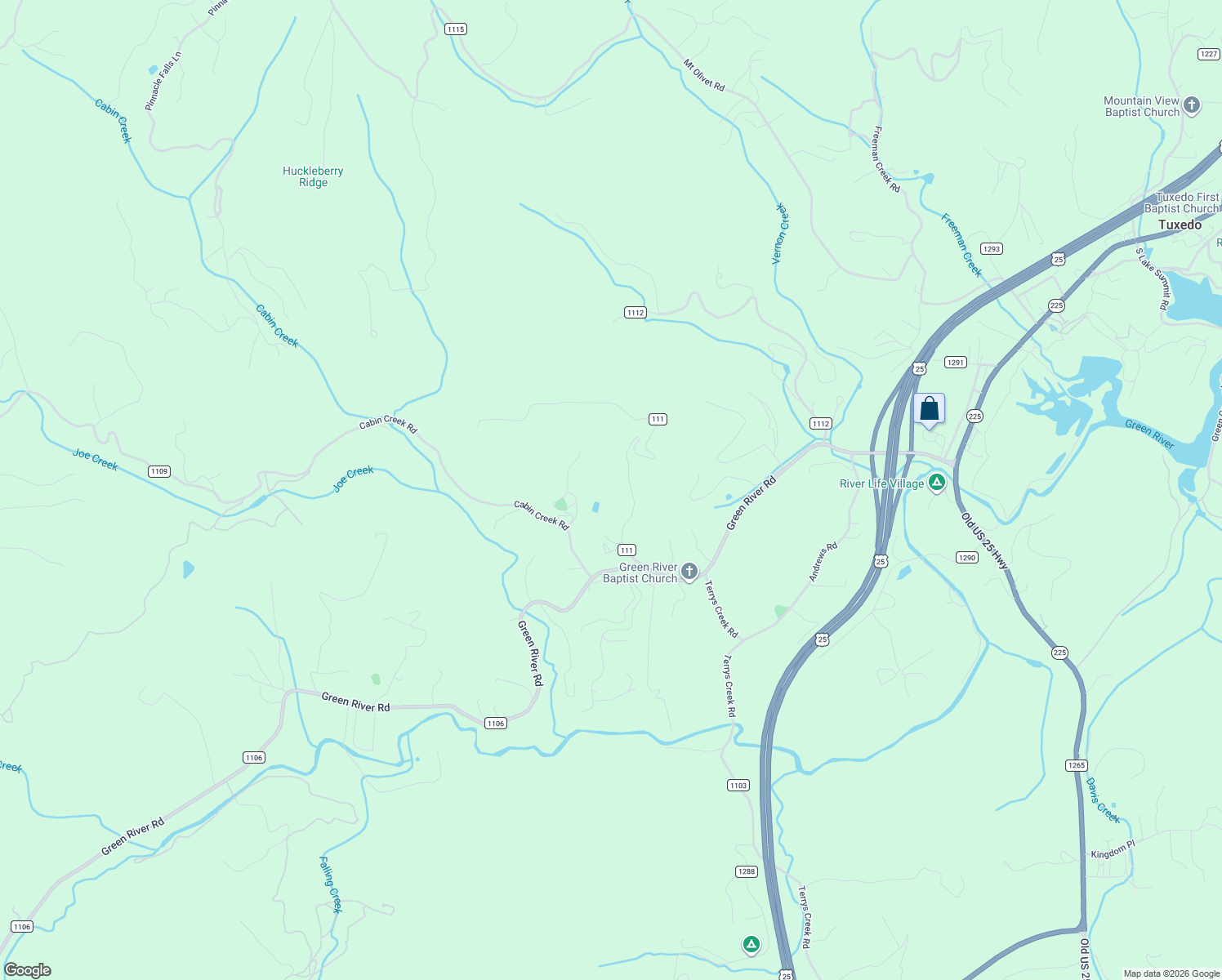 map of restaurants, bars, coffee shops, grocery stores, and more near 217 State Road 111 in Zirconia