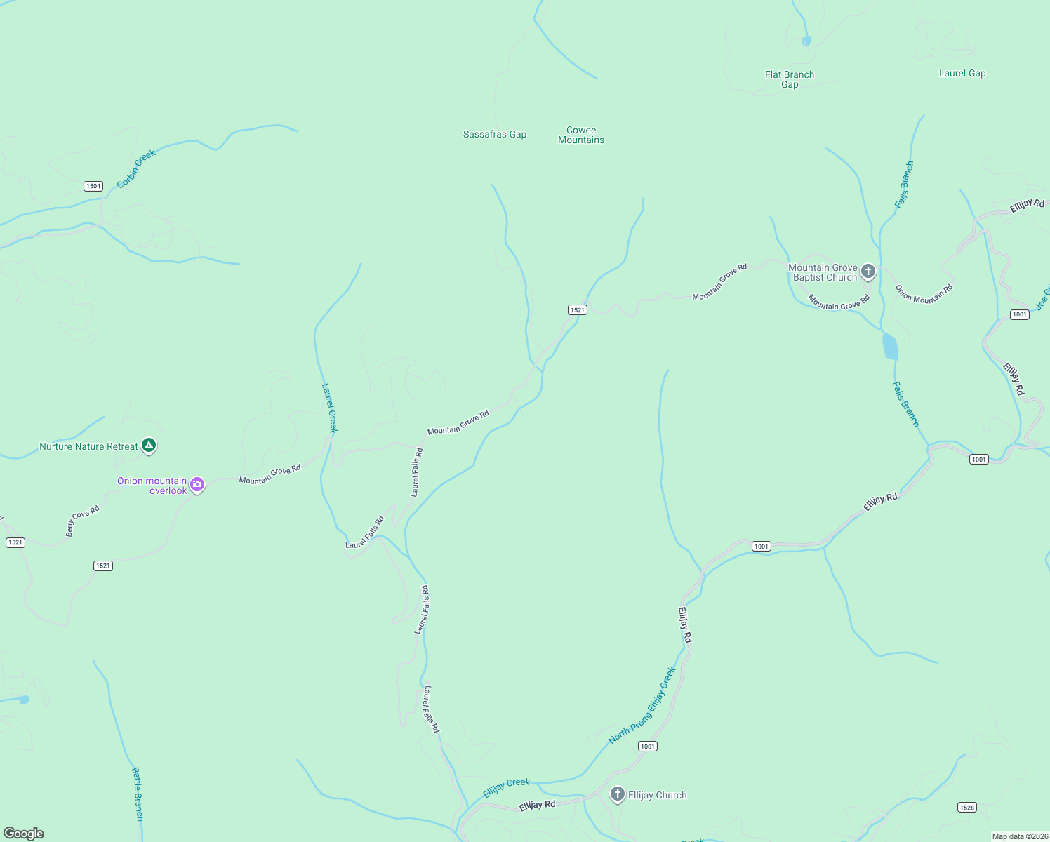 map of restaurants, bars, coffee shops, grocery stores, and more near 2206 Mountain Grove Road in Franklin