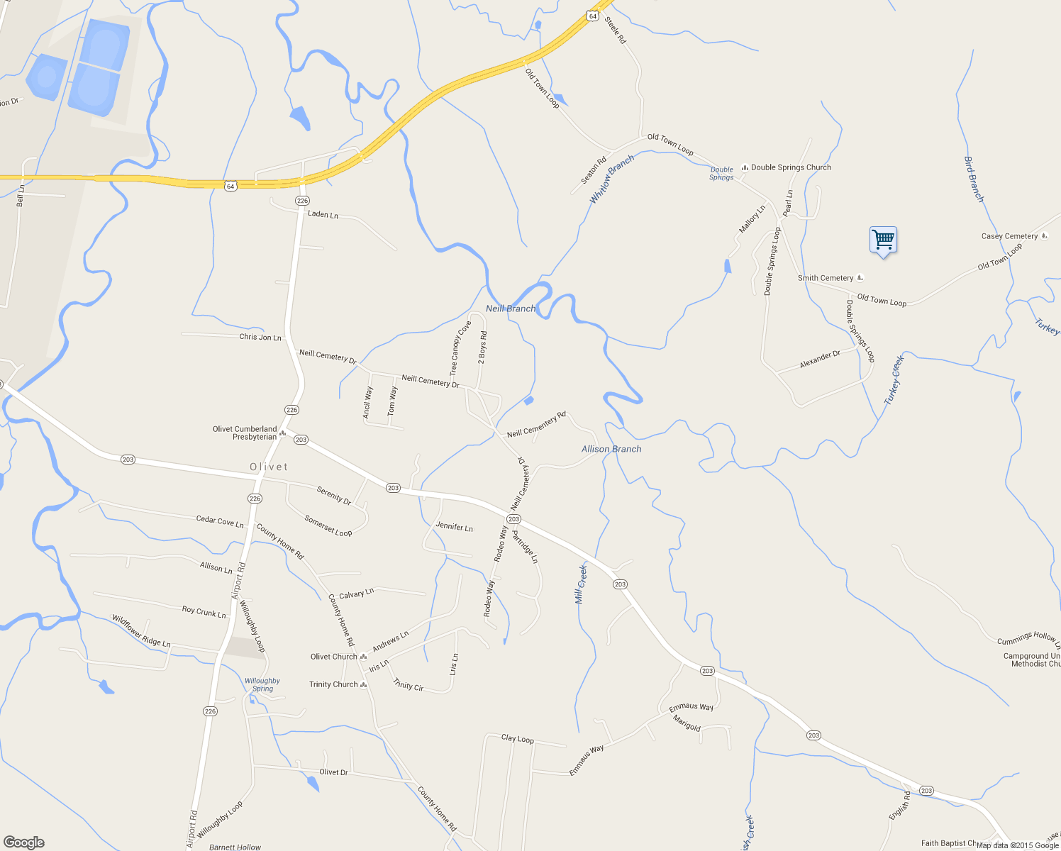 map of restaurants, bars, coffee shops, grocery stores, and more near 885 Neill Cemetery Drive in Savannah