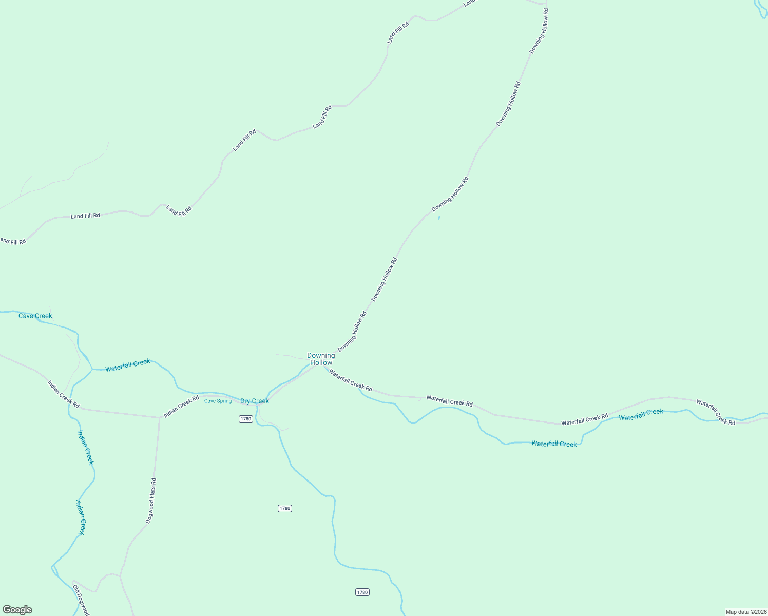 map of restaurants, bars, coffee shops, grocery stores, and more near 1709 Downing Hollow Road in Waynesboro
