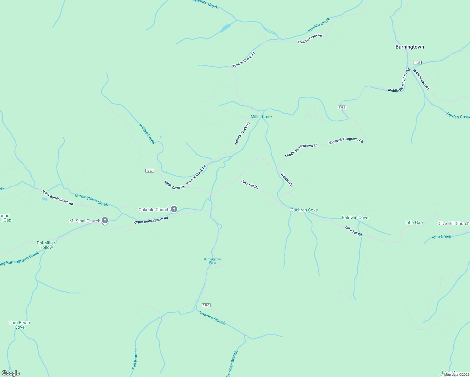 map of restaurants, bars, coffee shops, grocery stores, and more near 4682 Upper Burningtown Road in Franklin