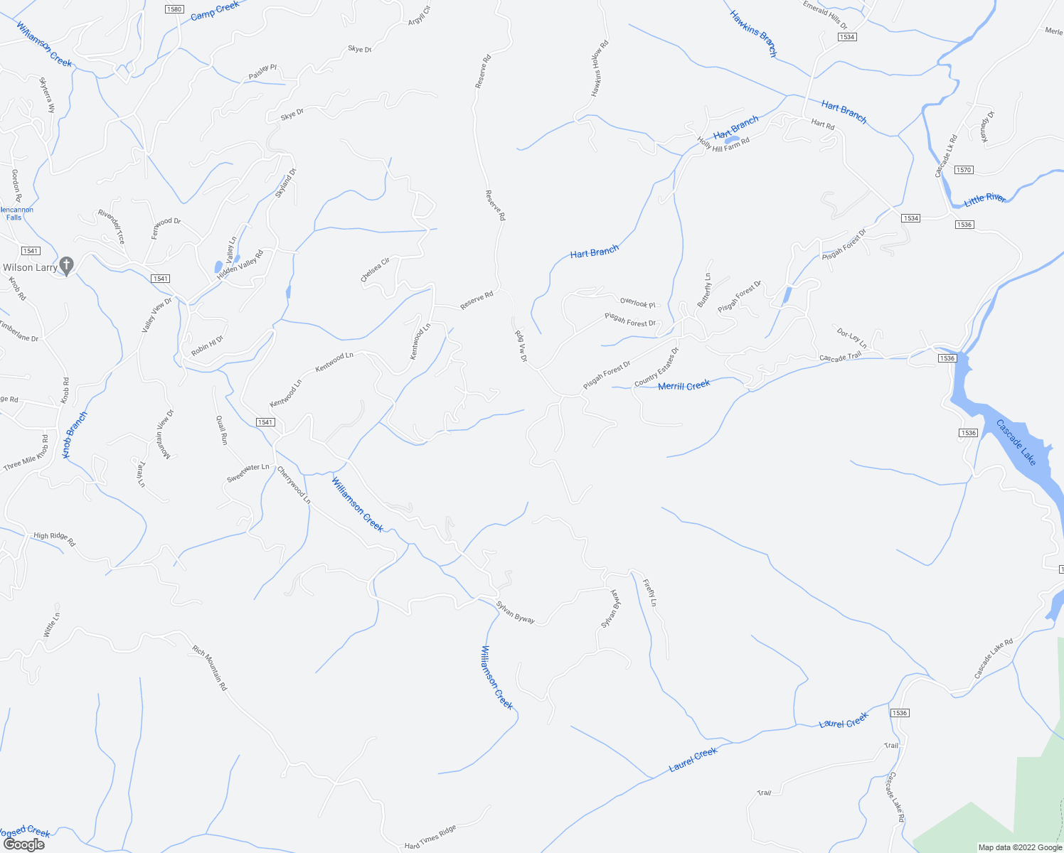 map of restaurants, bars, coffee shops, grocery stores, and more near 125 Black Walnut Lane in Pisgah Forest