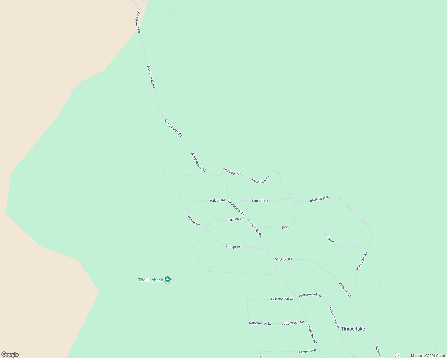 map of restaurants, bars, coffee shops, grocery stores, and more near County Road 12 in Ramah