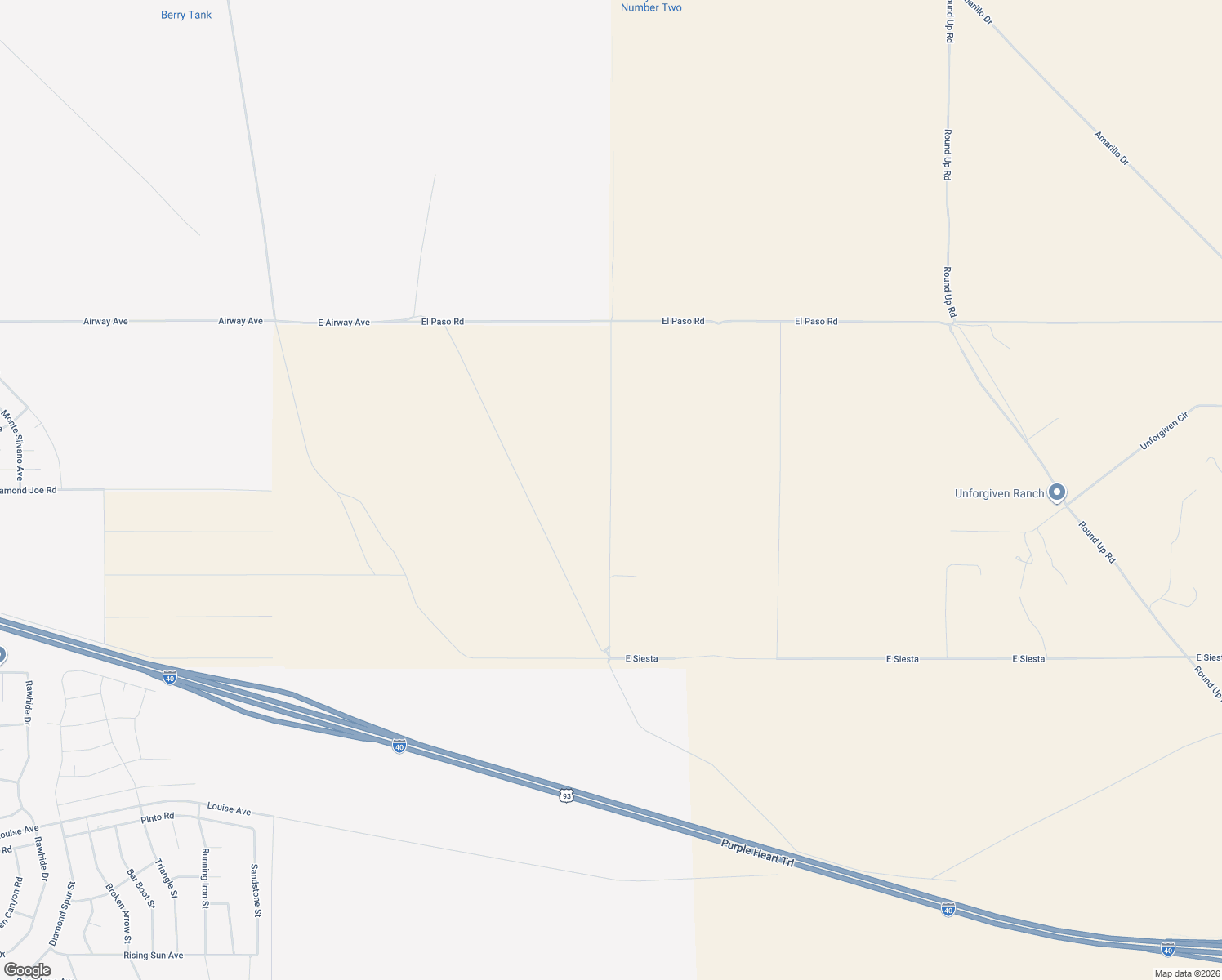 map of restaurants, bars, coffee shops, grocery stores, and more near El Camino Drive in Kingman