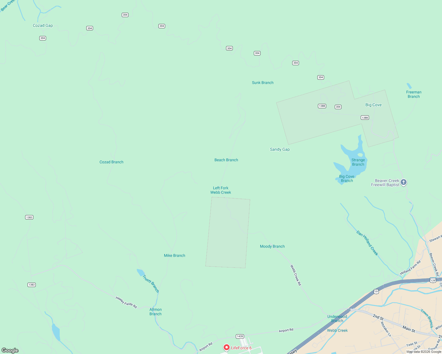 map of restaurants, bars, coffee shops, grocery stores, and more near 1782 Webb Creek Road in Andrews