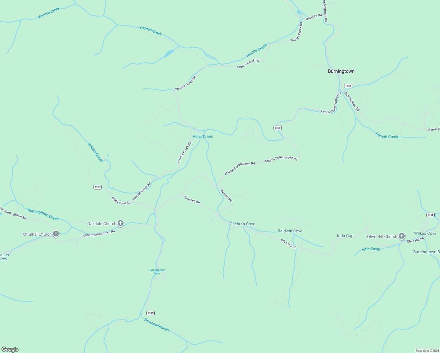 map of restaurants, bars, coffee shops, grocery stores, and more near 1799 Middle Burningtown Road in Franklin