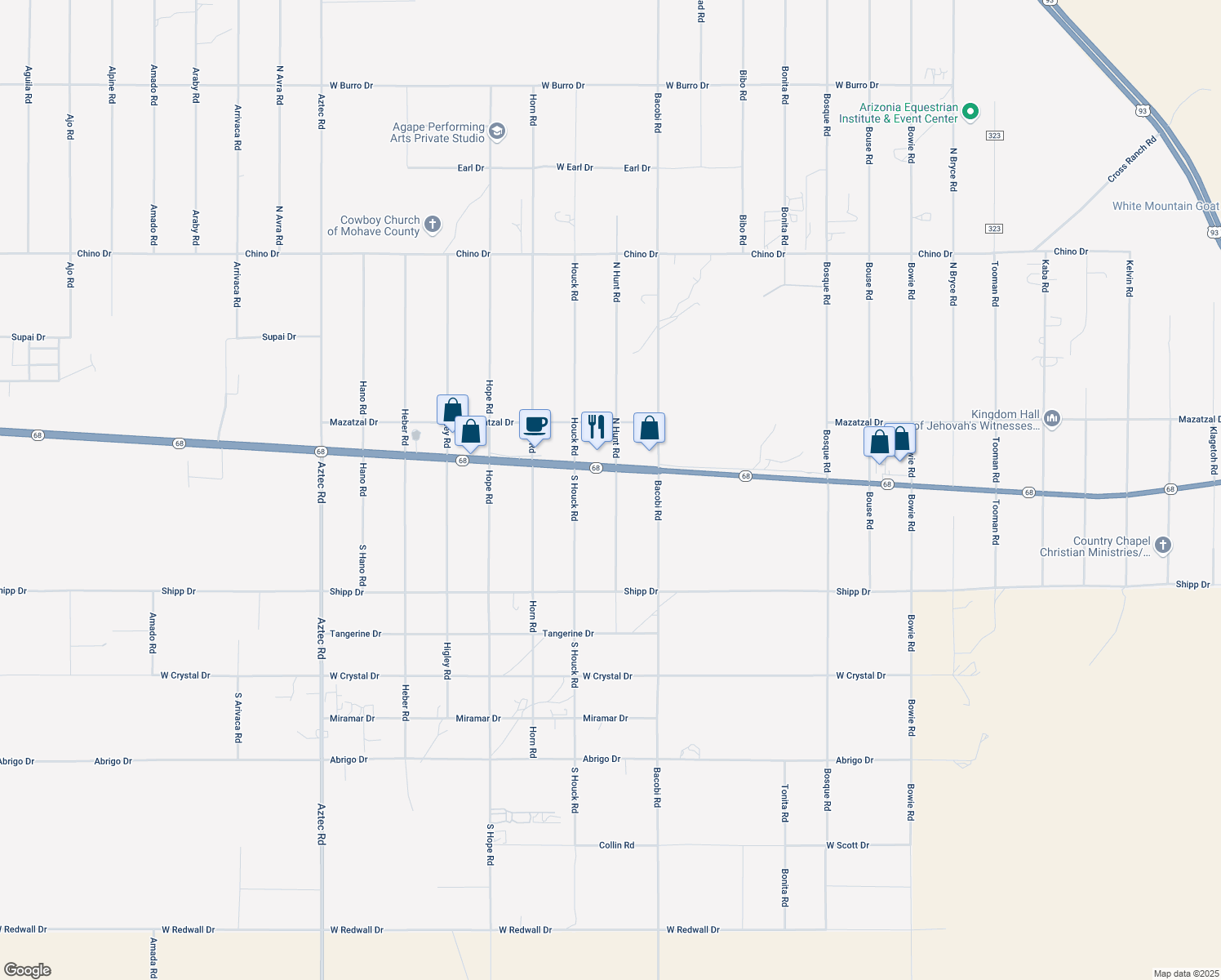 map of restaurants, bars, coffee shops, grocery stores, and more near 4086 W Hwy 68 in Golden Valley