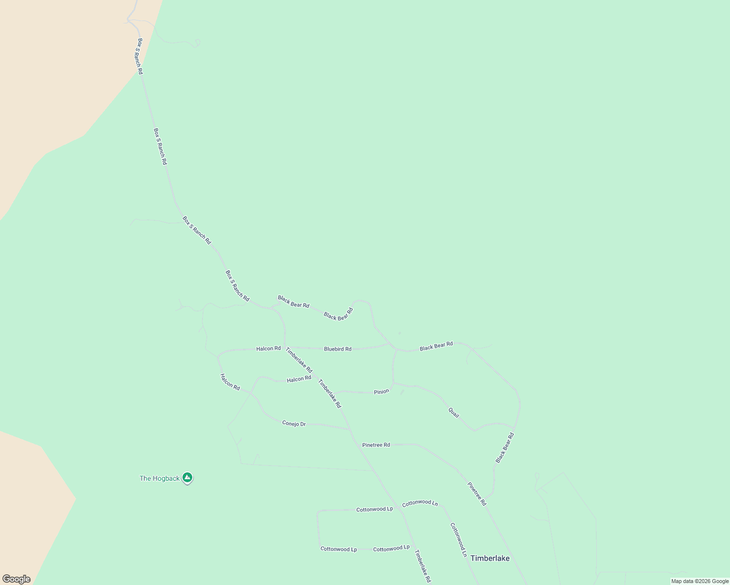 map of restaurants, bars, coffee shops, grocery stores, and more near Black Bear Road in Ramah