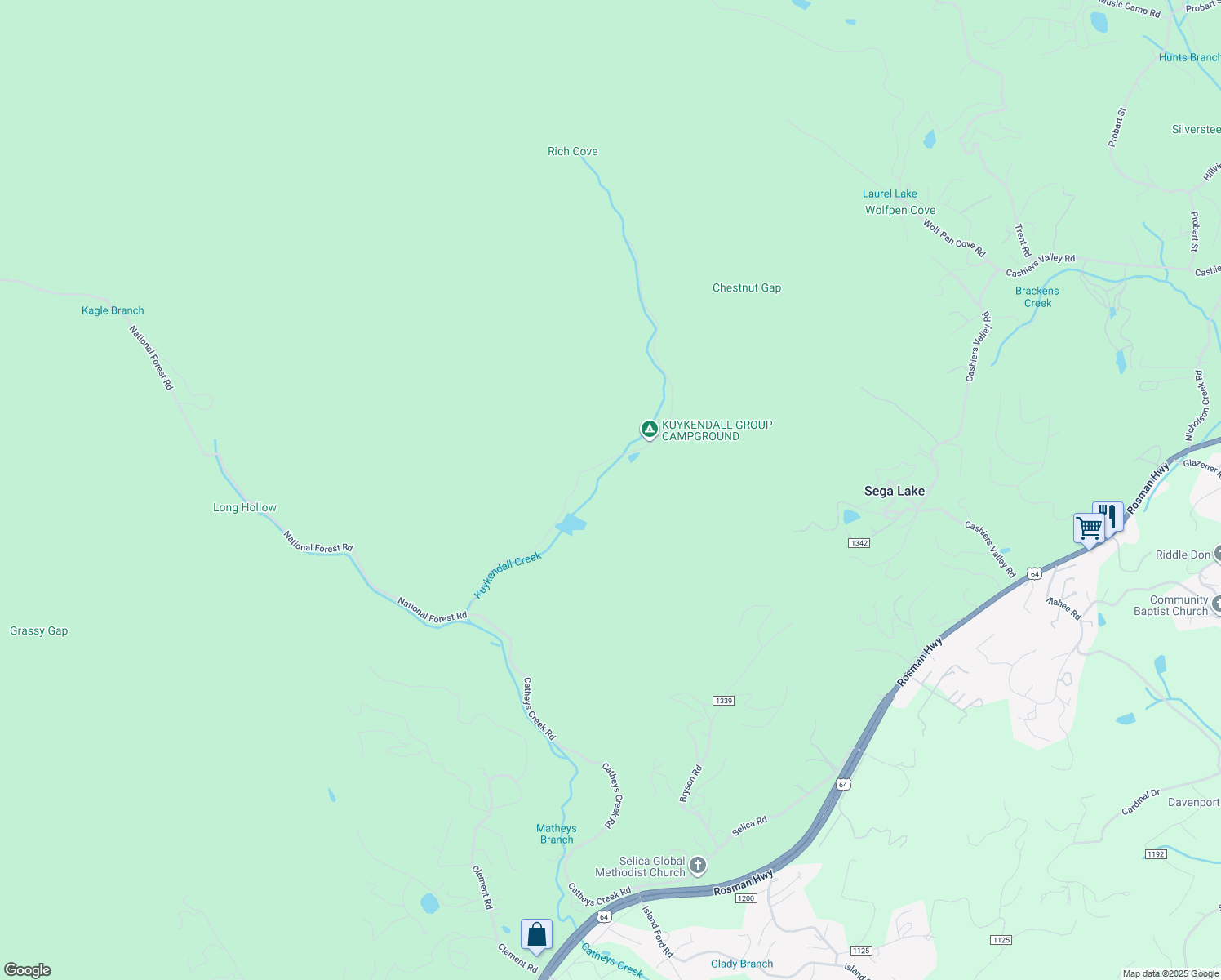 map of restaurants, bars, coffee shops, grocery stores, and more near in Brevard