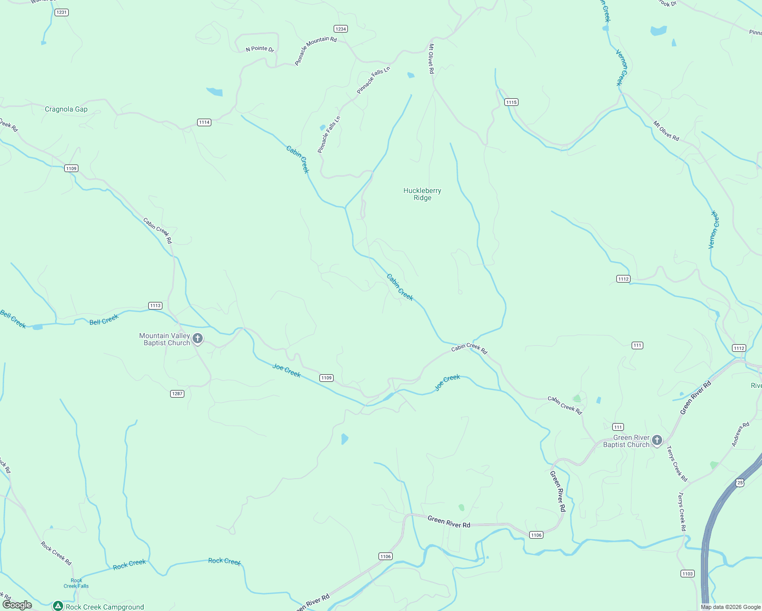 map of restaurants, bars, coffee shops, grocery stores, and more near 84 Bane Road in Zirconia