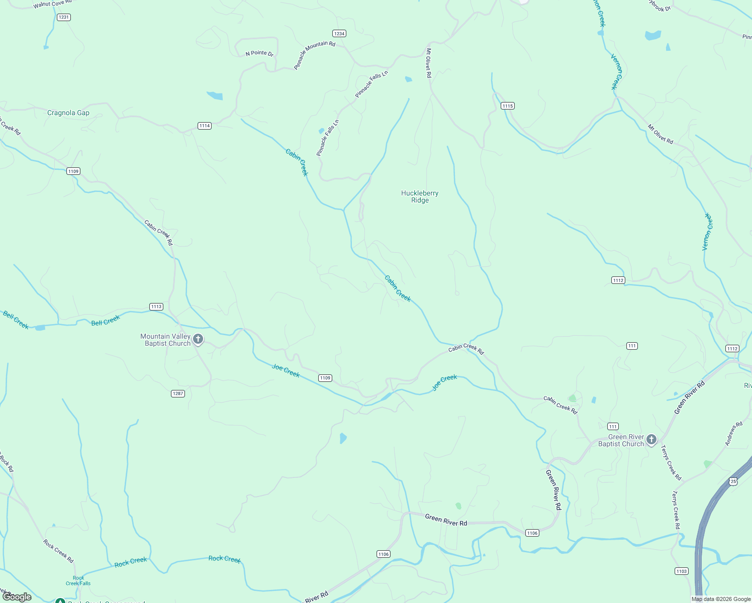 map of restaurants, bars, coffee shops, grocery stores, and more near 84 Bane Road in Zirconia