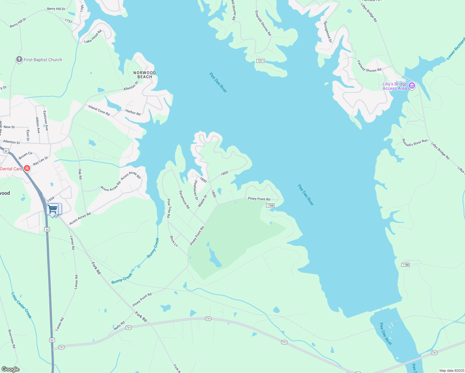 map of restaurants, bars, coffee shops, grocery stores, and more near 10538 Willow Cove Rd in Norwood