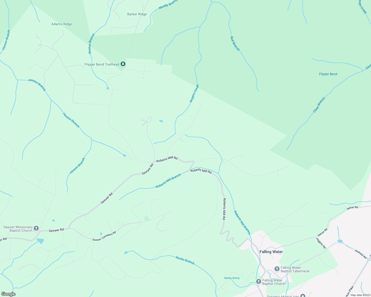 map of restaurants, bars, coffee shops, grocery stores, and more near 7930 Mill Creek Road in Signal Mountain